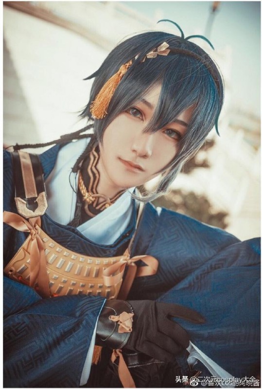 《刀剑乱舞》三日月宗近cos，颜好又帅气的温柔爷爷！-1.jpg
