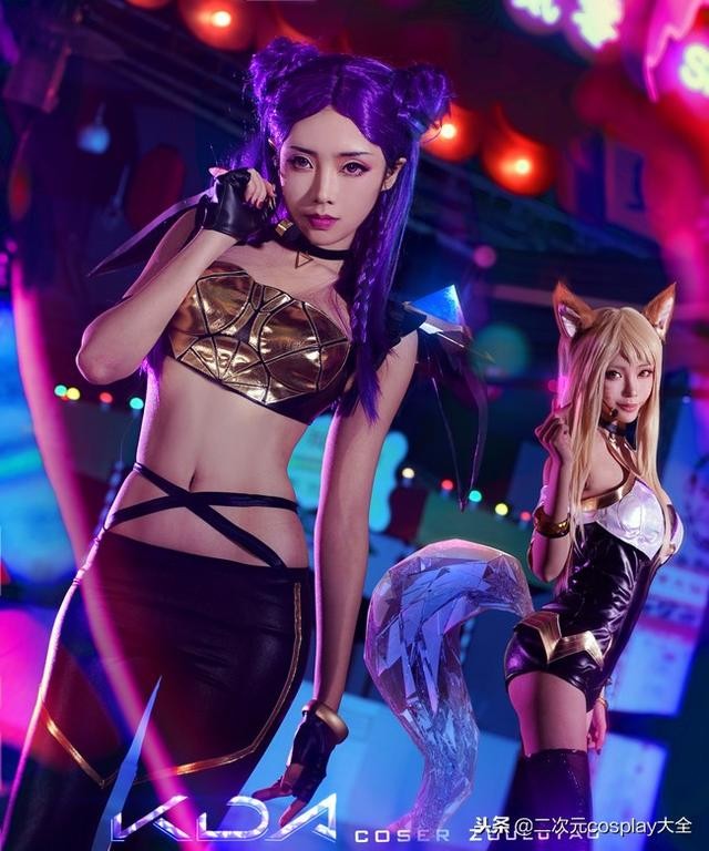 一人cos英雄联盟KDA女团，颜值女神，画风惊艳超好看！-5.jpg
