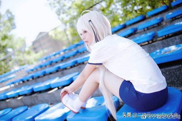 可爱清新风，《缘之空》春日野穹体操服cos，充满夏天的青春气息-3.jpg