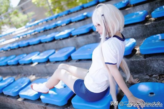 可爱清新风，《缘之空》春日野穹体操服cos，充满夏天的青春气息-2.jpg