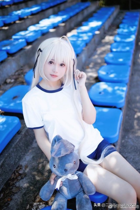 可爱清新风，《缘之空》春日野穹体操服cos，充满夏天的青春气息-4.jpg