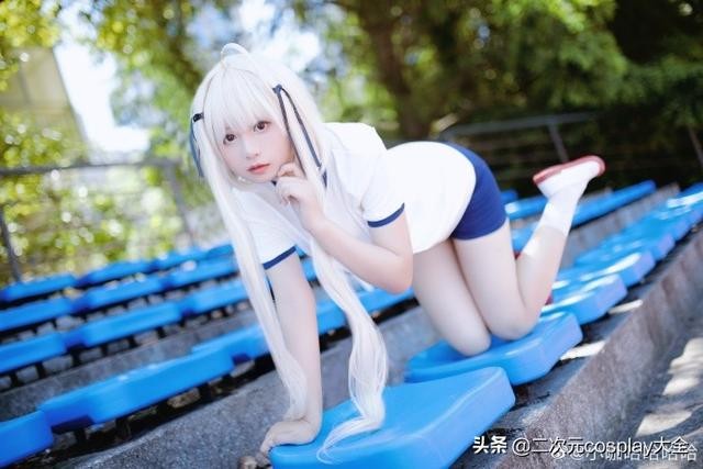 可爱清新风，《缘之空》春日野穹体操服cos，充满夏天的青春气息-7.jpg