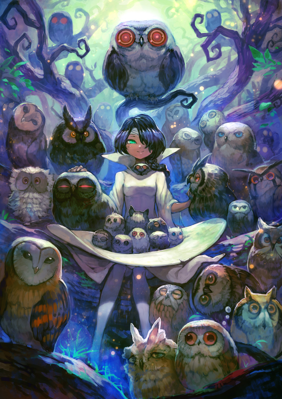 一位日本画师lack绘制的二次元壁纸，颜色好漂亮，好棒的风格-1.jpg