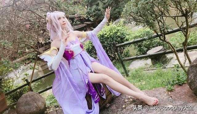 靓丽女神cos王者荣耀嫦娥，绝世舞姬貂蝉，好一个大长腿颜值美女-1.jpg