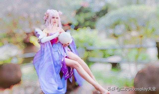 靓丽女神cos王者荣耀嫦娥，绝世舞姬貂蝉，好一个大长腿颜值美女-5.jpg