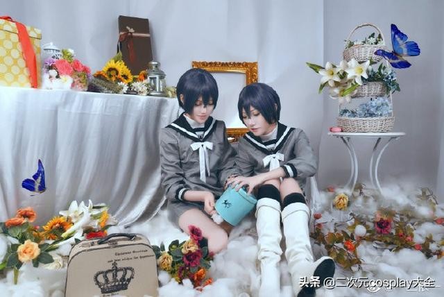 真双子，《黑执事》夏尔cos，双胞胎小可爱太戳我心窝窝了-6.jpg
