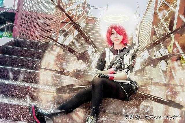 画面感清新，《明日方舟》能天使cos，笑容好甜好温暖-6.jpg