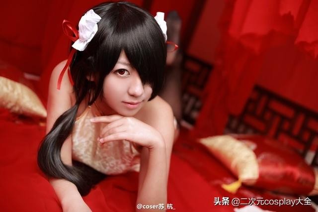 《约会大作战》时崎狂三cos，黑丝御姐超有气质的哟！-2.jpg