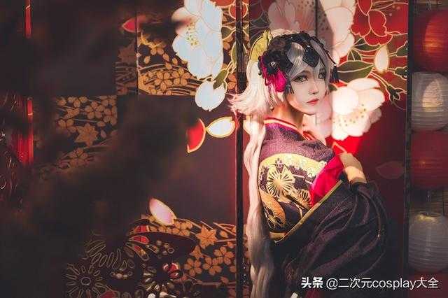 黑贞德花魁cos，绝艳纯美，场景眼神令我一秒喜欢-6.jpg