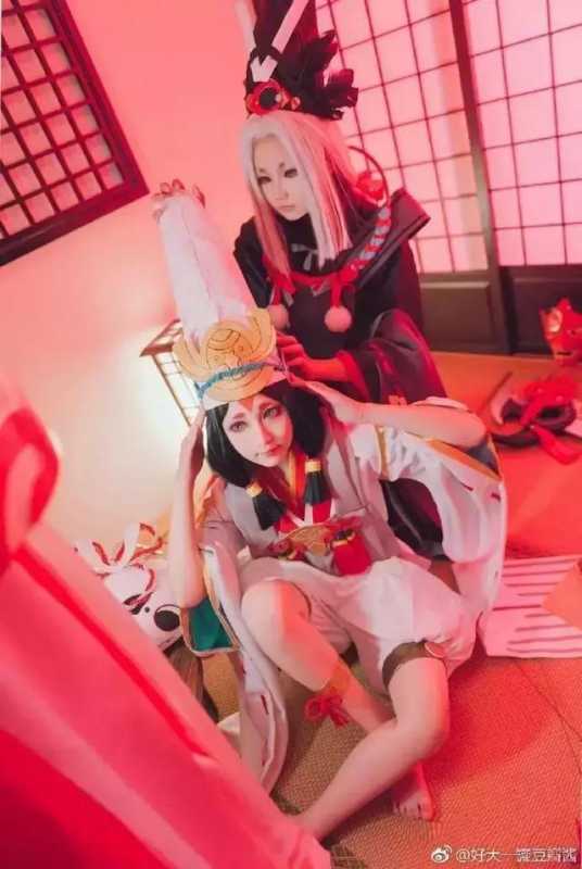 阴阳师手游黑白童子cos，好可爱的一对正太和萝莉！-6.jpg