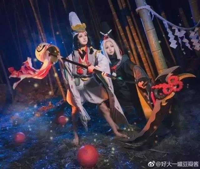 阴阳师手游黑白童子cos，好可爱的一对正太和萝莉！-8.jpg
