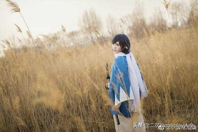景与人相融，《刀剑乱舞》大和守安定，夕阳光真的太治愈了-1.jpg