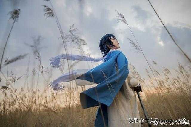 景与人相融，《刀剑乱舞》大和守安定，夕阳光真的太治愈了-5.jpg