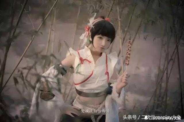 笑醉狂言酒中仙，剑网三朔雪丐萝cos灵秀可爱-7.jpg