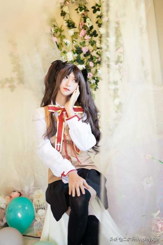 伪娘小哥哥cos远坂凛，清新可爱，这也太美好了吧-5.jpg