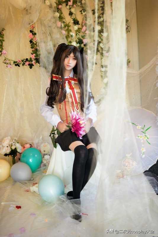伪娘小哥哥cos远坂凛，清新可爱，这也太美好了吧-4.jpg