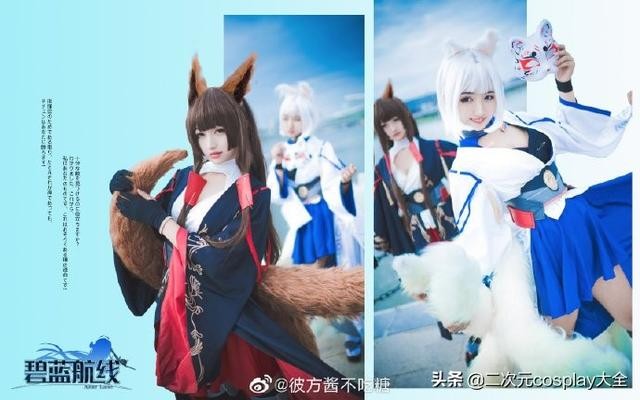颜值与身材魅力动人，《碧蓝航线》赤城&加贺cos-6.jpg