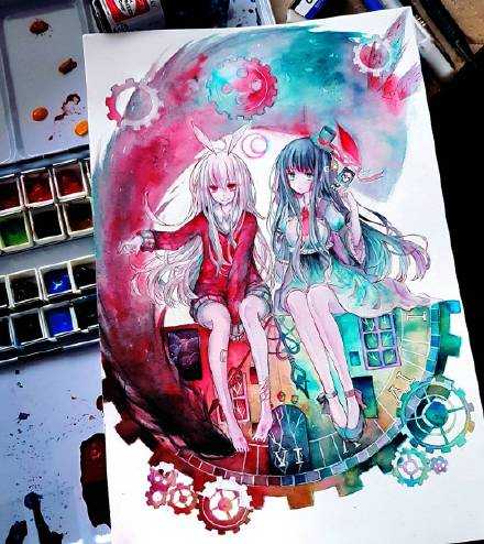 梦幻的配色，德国画师raemion笔下的二次元美少女-1.jpg