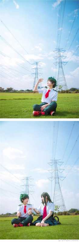 隔着屏幕都觉得甜，绿谷&蛙吹 蜜糖式COS，这两个我都要-2.jpg