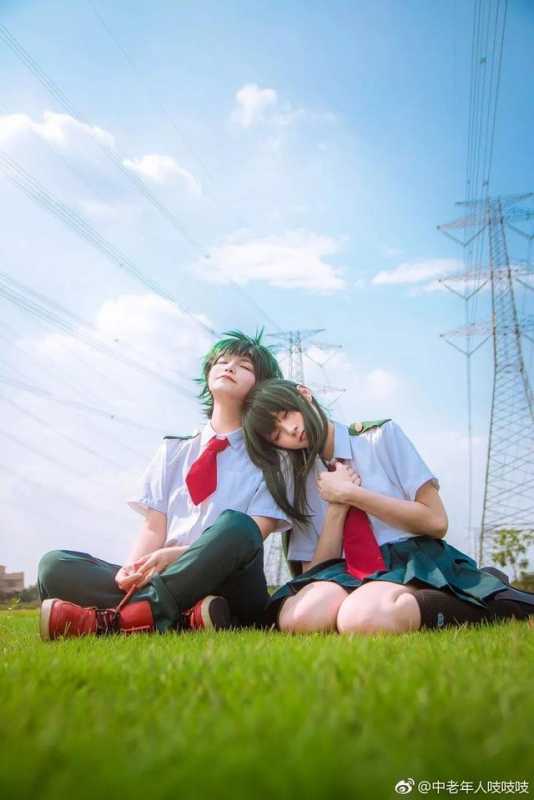 隔着屏幕都觉得甜，绿谷&蛙吹 蜜糖式COS，这两个我都要-7.jpg