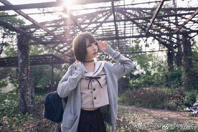 JK制服青春美少女，温婉可爱，那一刻眼神令我元气满满-3.jpg