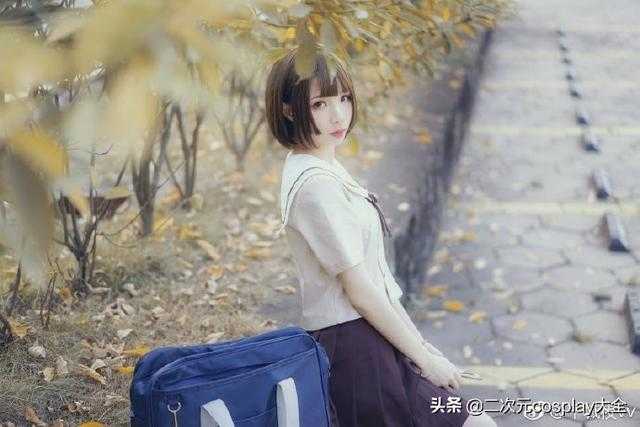 JK制服青春美少女，温婉可爱，那一刻眼神令我元气满满-6.jpg