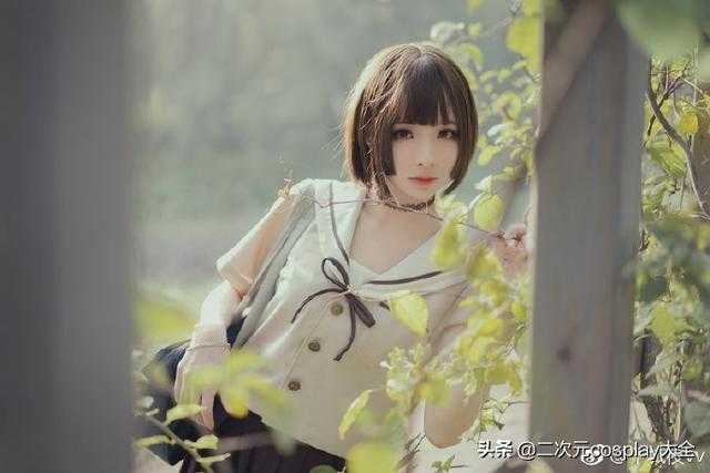 JK制服青春美少女，温婉可爱，那一刻眼神令我元气满满-7.jpg