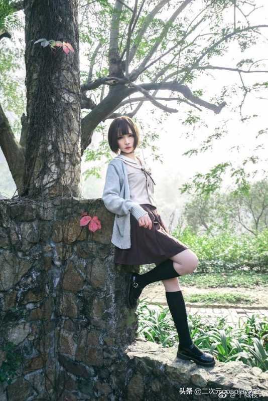 JK制服青春美少女，温婉可爱，那一刻眼神令我元气满满-4.jpg