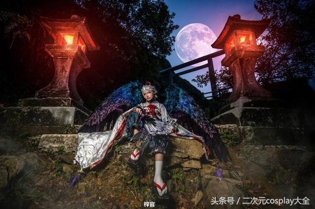 唯美惊艳阴阳师大天狗cos，盛世美颜好一个帅气的大天狗-8.jpg