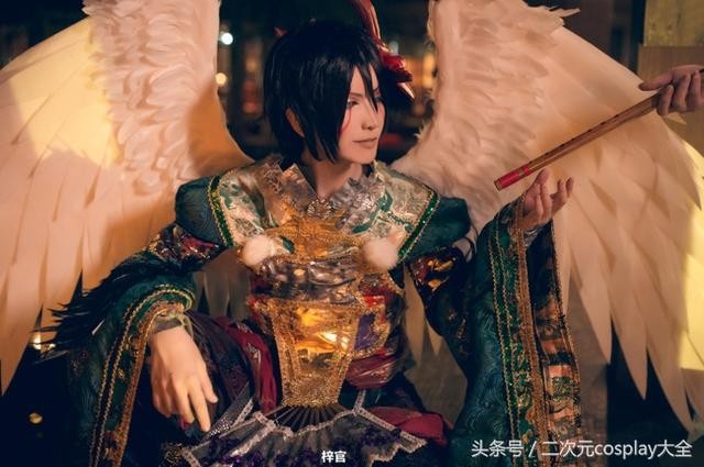 唯美惊艳阴阳师大天狗cos，盛世美颜好一个帅气的大天狗-12.jpg