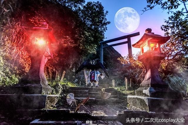 唯美惊艳阴阳师大天狗cos，盛世美颜好一个帅气的大天狗-15.jpg
