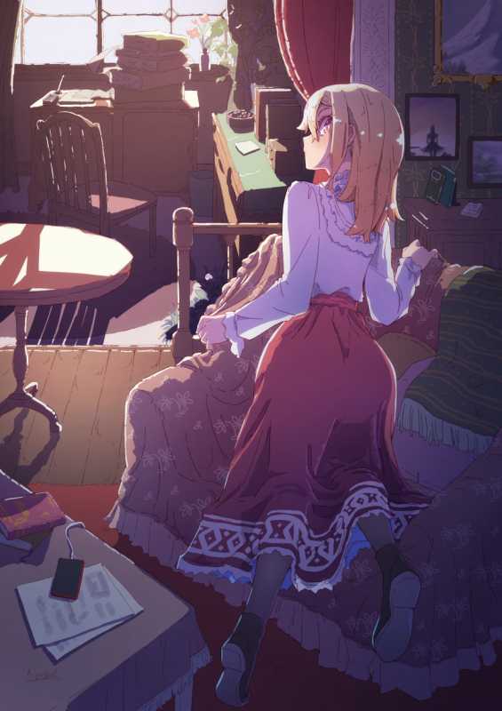 二次元金发美少女图集，阳光一般的发色，超亮眼-2.jpg