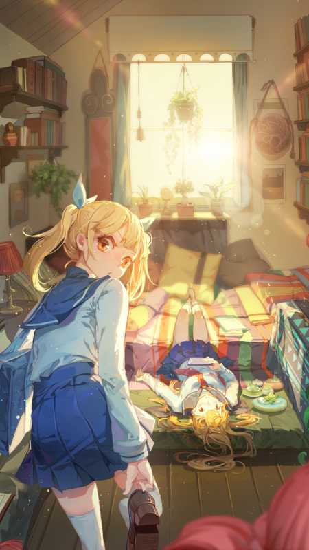 二次元金发美少女图集，阳光一般的发色，超亮眼-3.jpg