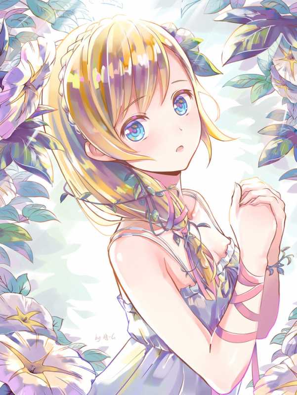 二次元金发美少女图集，阳光一般的发色，超亮眼-6.jpg