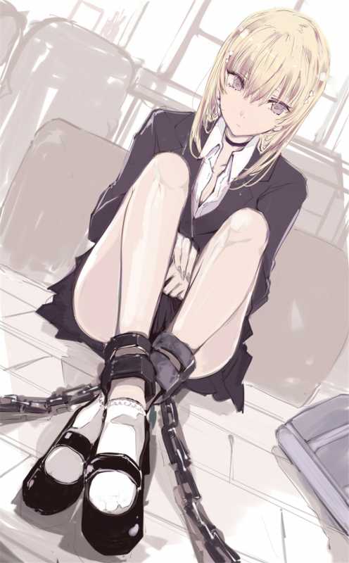 二次元金发美少女图集，阳光一般的发色，超亮眼-10.jpg