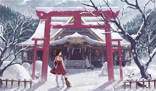 插画丨神社，二次元中十分有代表性和特色的一个场所-8.jpg