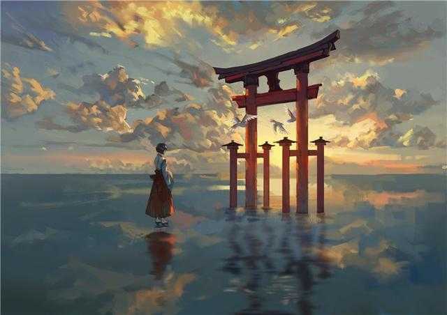 插画丨神社，二次元中十分有代表性和特色的一个场所-14.jpg