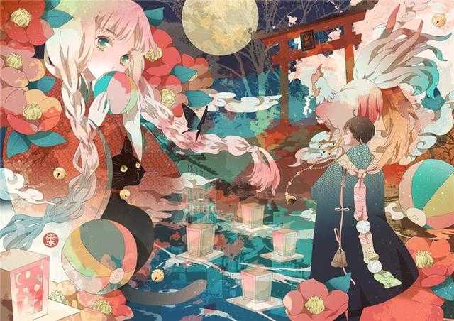 插画丨神社，二次元中十分有代表性和特色的一个场所-20.jpg