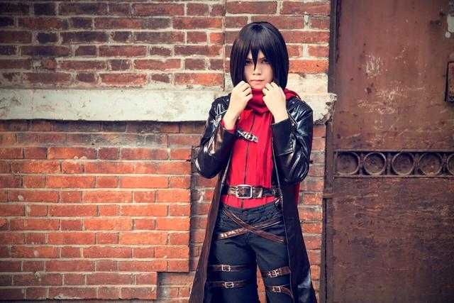 进击的巨人COSPLAY,上等兵三笠阿克曼-1.jpg