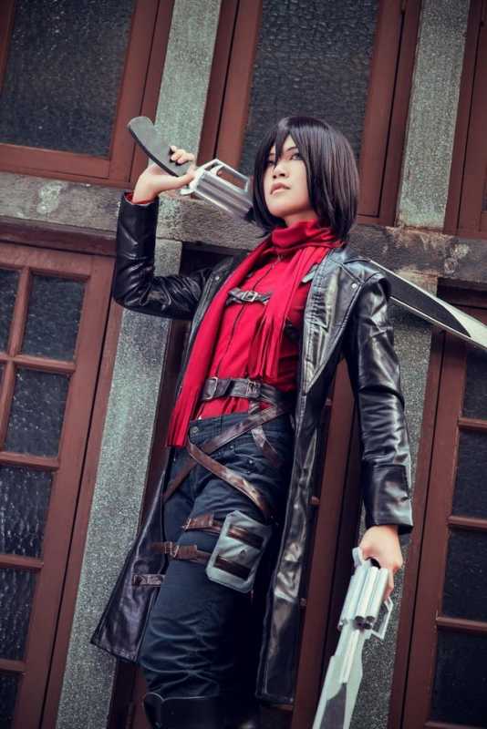 进击的巨人COSPLAY,上等兵三笠阿克曼-3.jpg