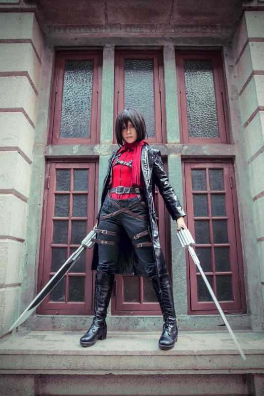 进击的巨人COSPLAY,上等兵三笠阿克曼-2.jpg
