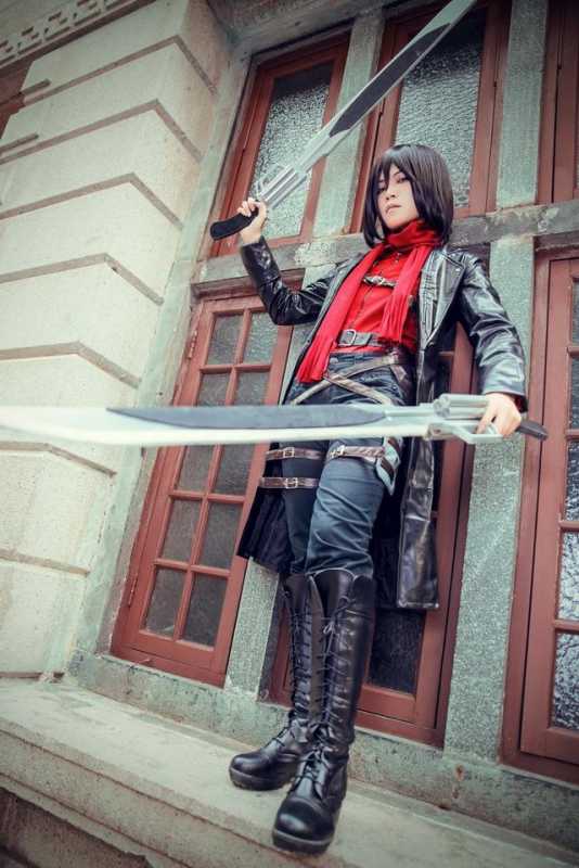 进击的巨人COSPLAY,上等兵三笠阿克曼-5.jpg