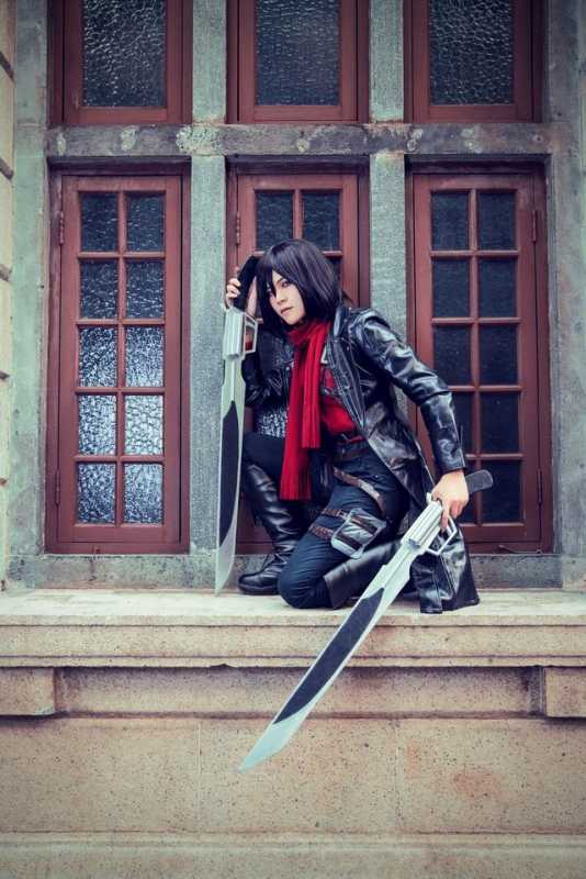 进击的巨人COSPLAY,上等兵三笠阿克曼-6.jpg