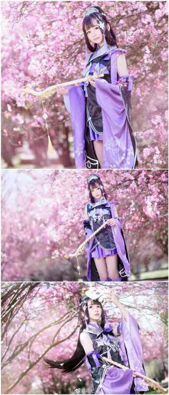 剑侠情缘网络版叁破军花萝，花间游cos颜值小女神-1.jpg
