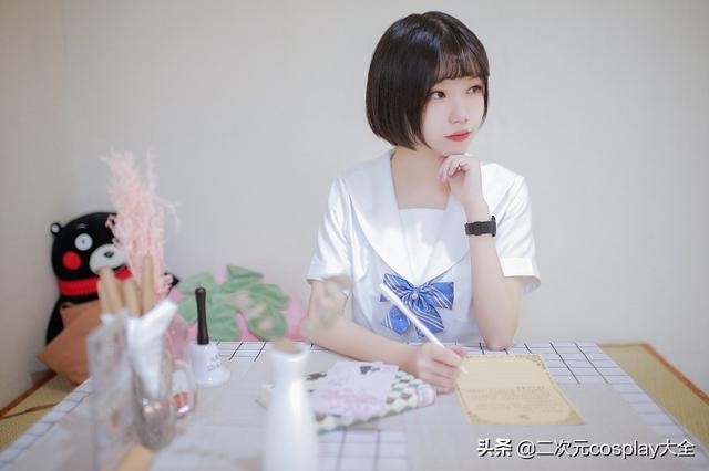 JK制服少女：给你写信弹尤克里里，你会记得吗-2.jpg
