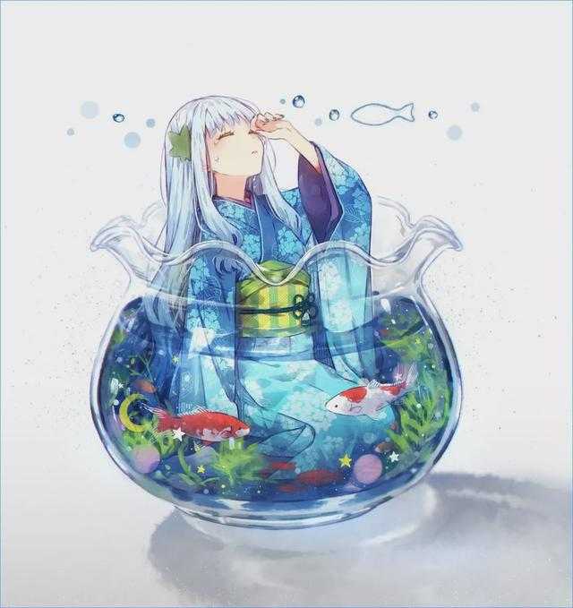 二次元小姐姐：画师hakusai的插画作品 ​-1.jpg