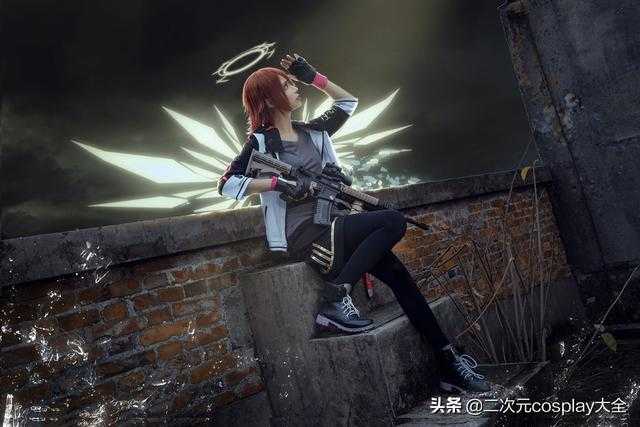 《明日方舟》能天使cos，俊逸可人，眼神帅到令人惊艳-8.jpg