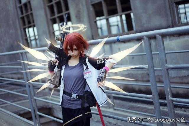 《明日方舟》能天使cos，俊逸可人，眼神帅到令人惊艳-9.jpg