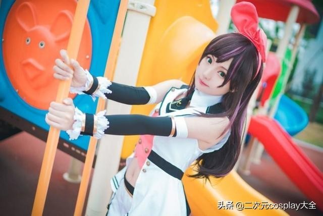 美少女绊爱酱cos，俏皮甜美，活力元气太可爱啦-1.jpg