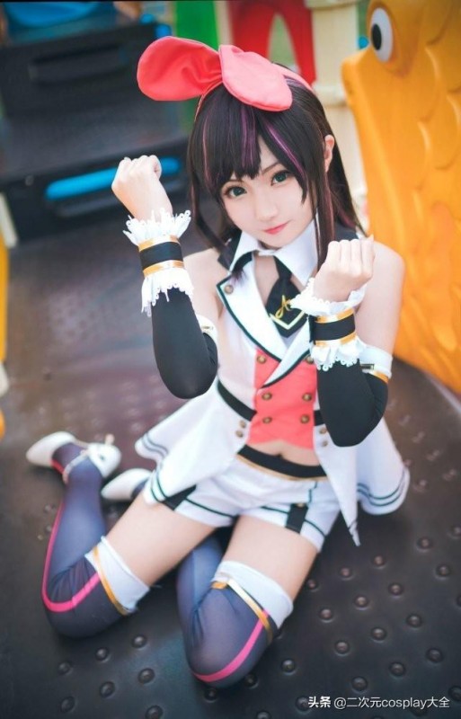 美少女绊爱酱cos，俏皮甜美，活力元气太可爱啦-3.jpg
